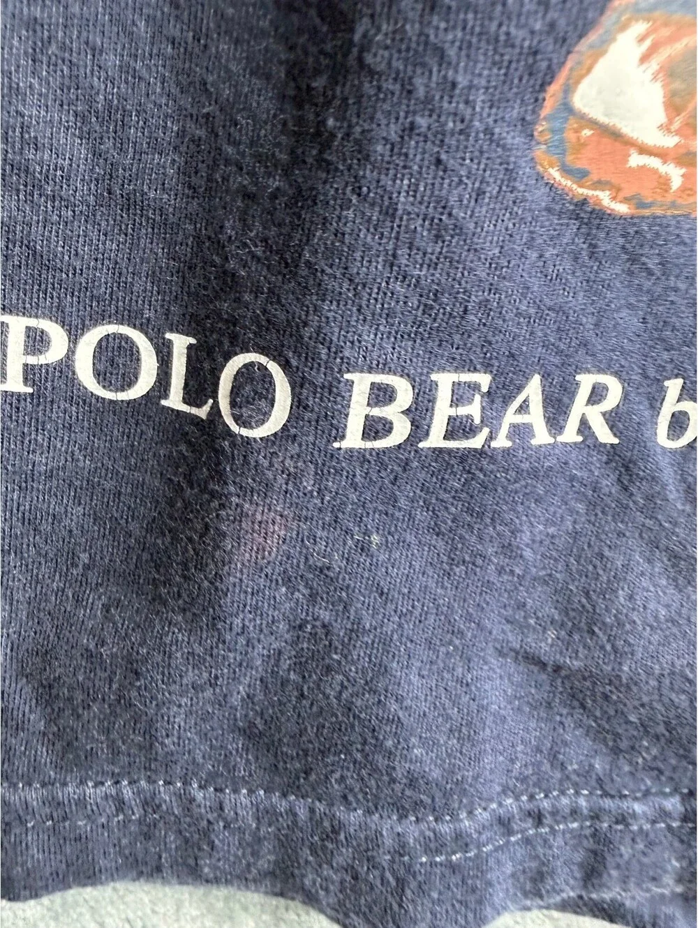 Polo By Ralph Lauren Polo Bear Youth Pullover Hoodie Boy's Size Small (8)